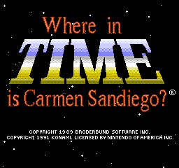Where in Time is Carmen Sandiego screenshot 3 for NES